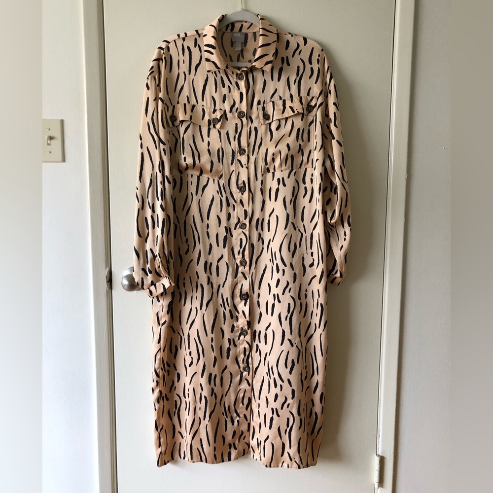 ASOS LEOPARD MAXI MODEST DRESS